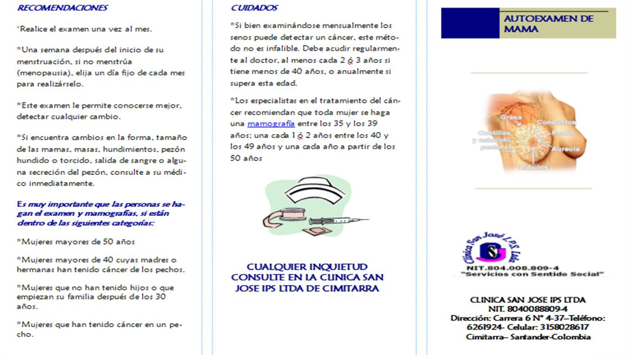 Autoexamen de Seno